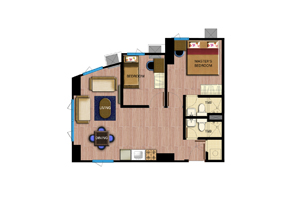 2-Br floor plan