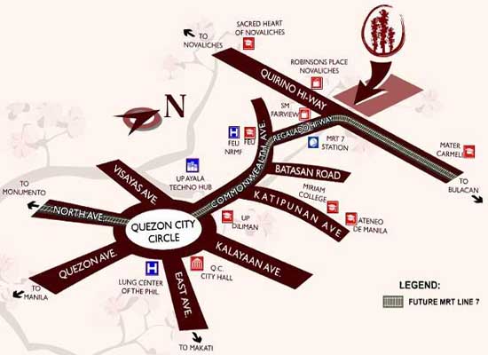 DMCI Redwoods Quezon City Location