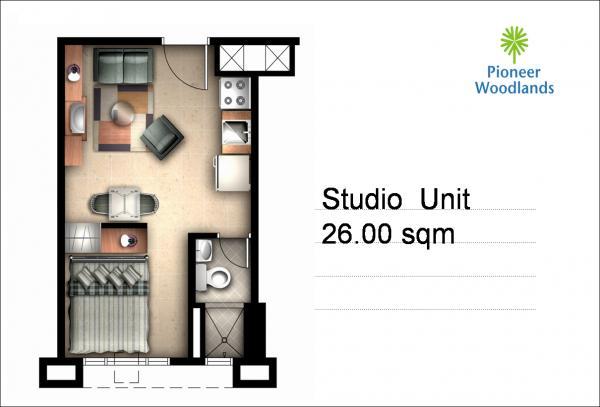 studio type 26 sqm