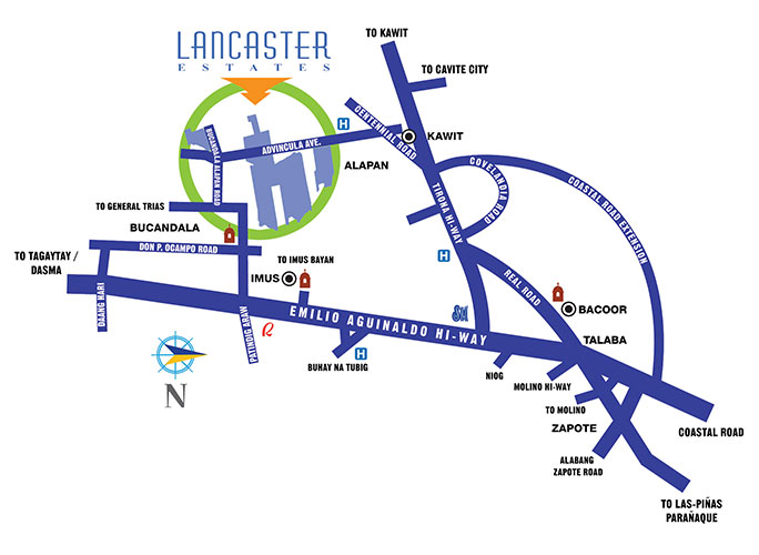 Lancaster Vicinity Map