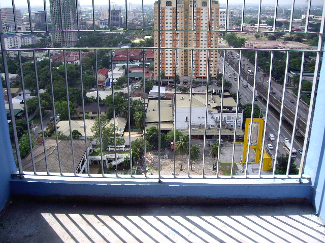 view from the balcony