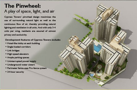 Cypress Towers DMCI Taguig - Pinwheel Design