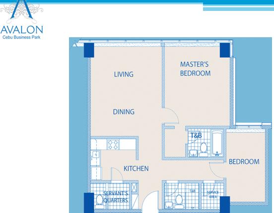 2 BEDROOMS FLOOR PLAN