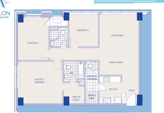 3 BEDROOMS FLOOR PLAN