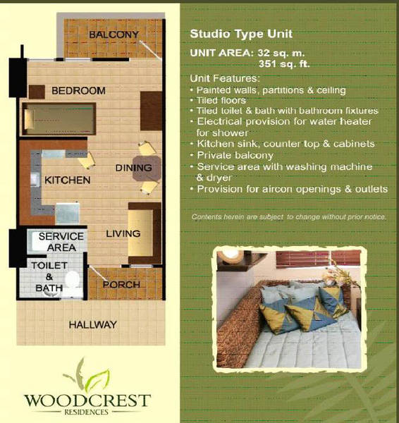 STUDIO TYPE FLOOR PLAN