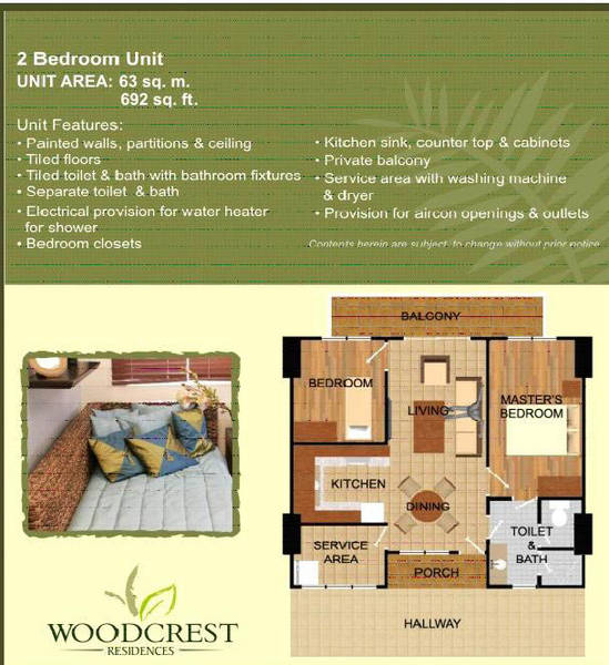 2 BEDROOMS FLOOR PLAN