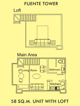 LOFT TYPE CONDO UNIT FLOOR PLAN