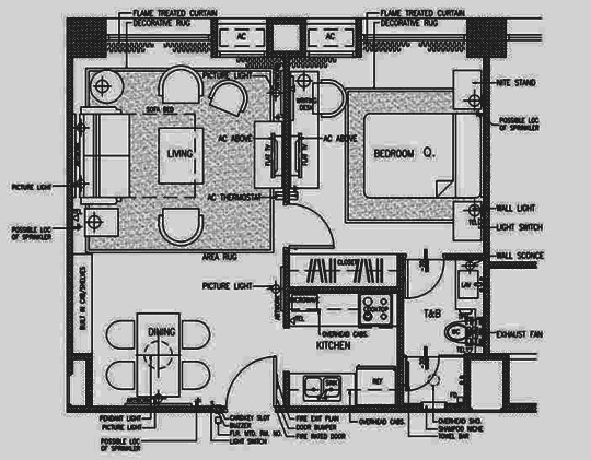 1 BEDROOM FLOOR PLAN