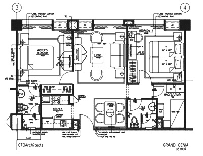 2 BEDROOMS FLOOR PLAN