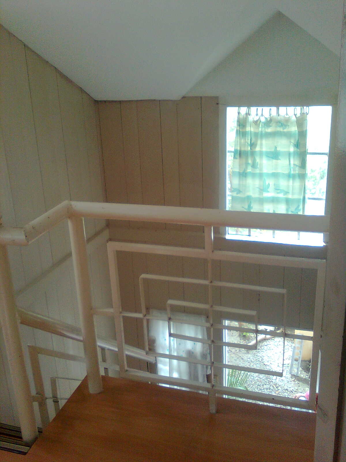 loft looking down stairs