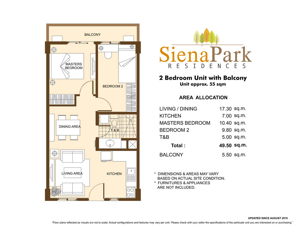 2BR MID UNIT 55SQM