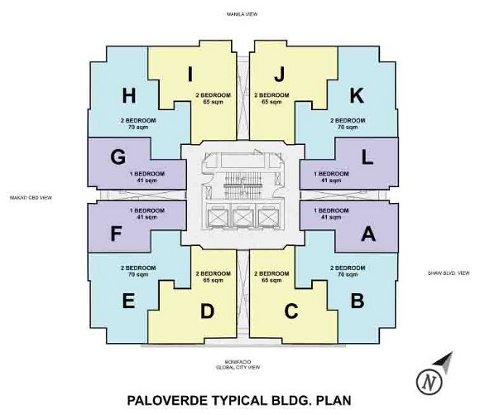 Paloverde Tower Dansalan Gardens DMCI Mandaluyong Floor Plan