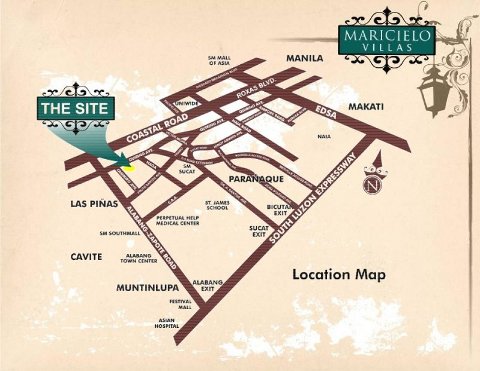Maricielo Villas DMCI Las Pinas - Location Map