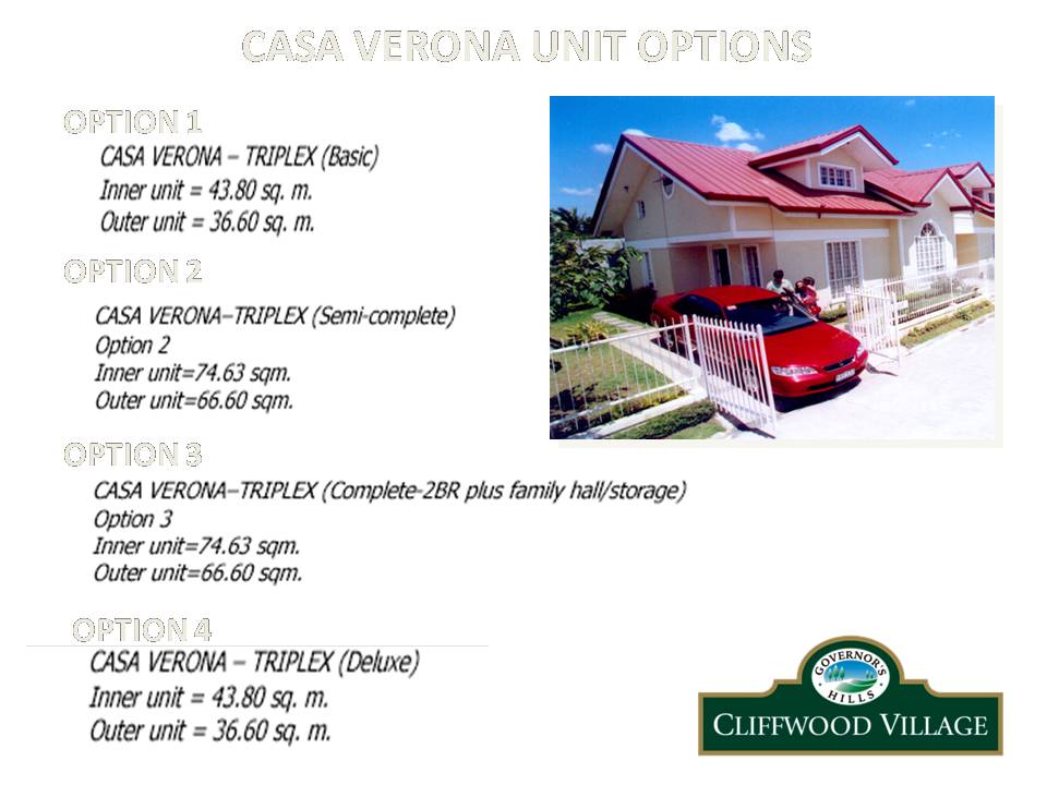 casa verona options