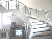 Granite and stainless stairs