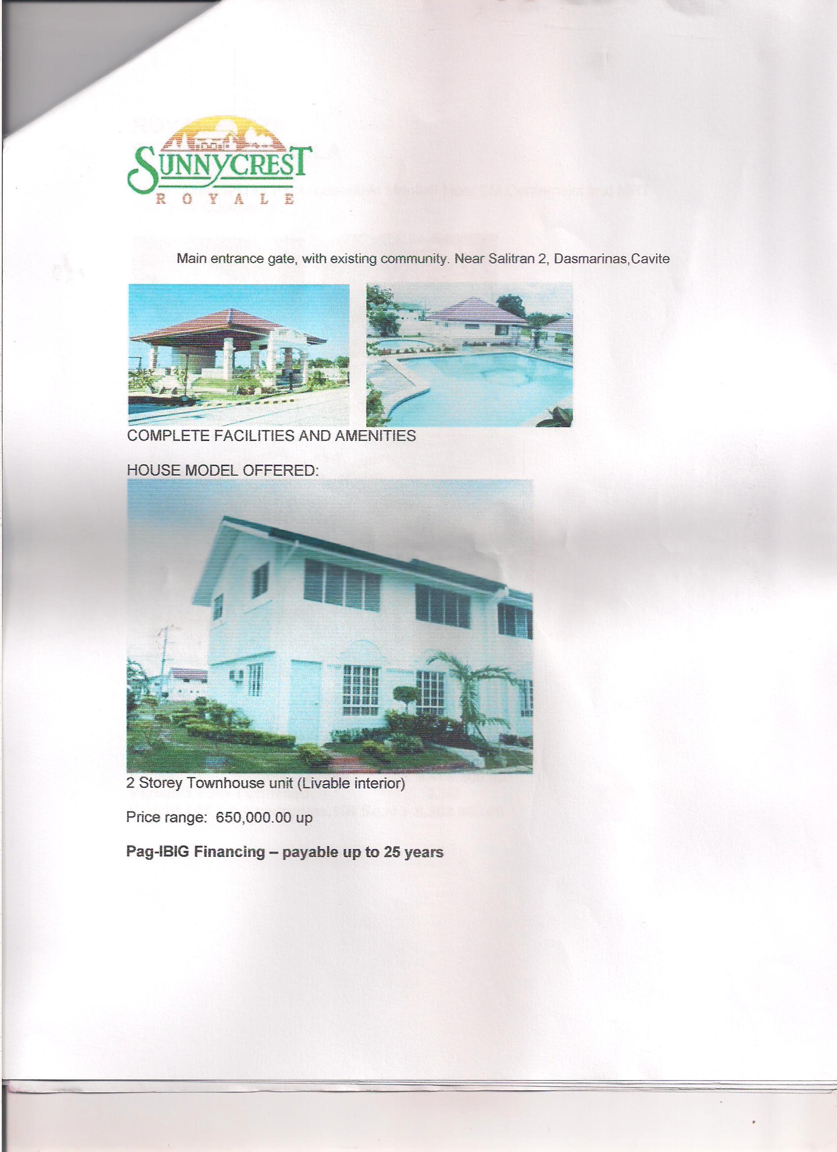 FOR SALE: House Cavite > Bacoor