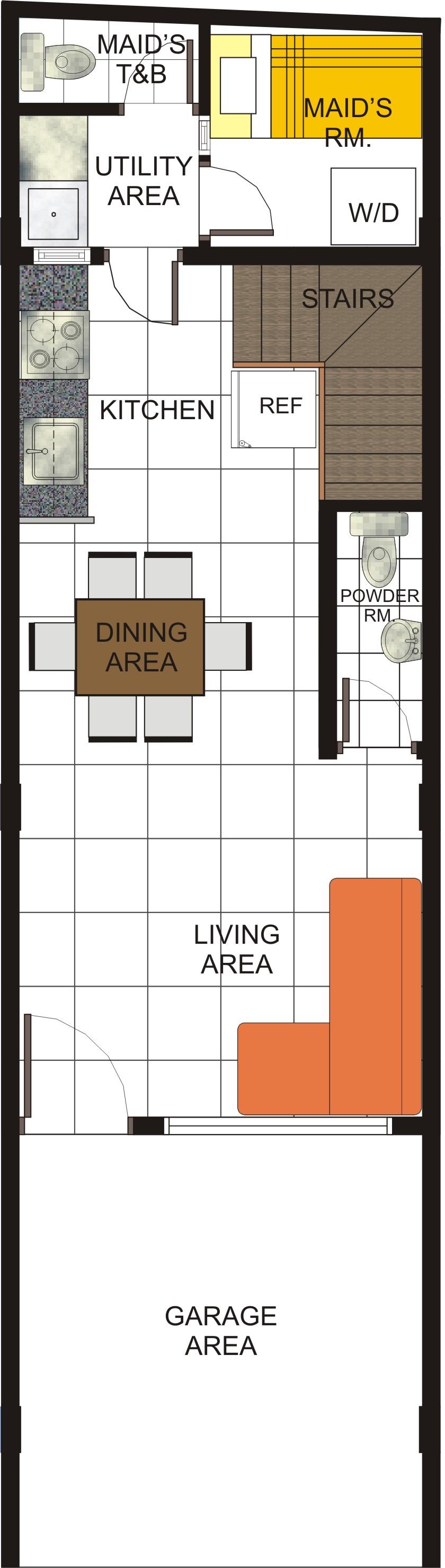 Floor lay-out unit C & E