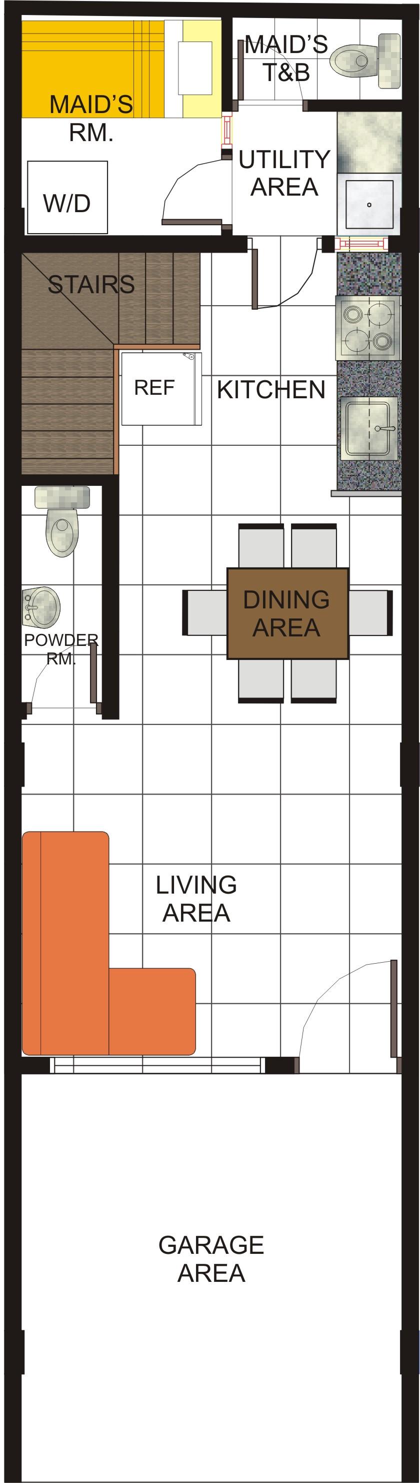 Floor lay-out unit D