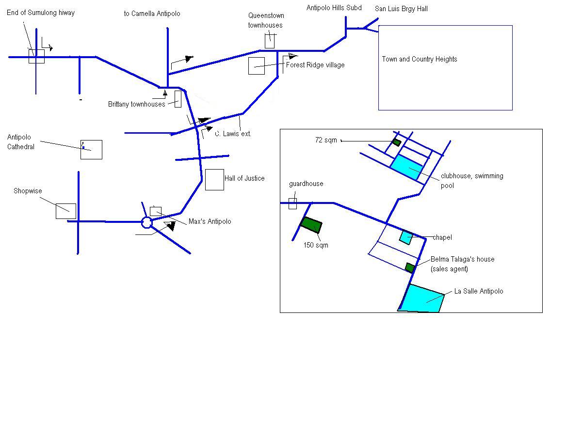 map to la sale antipolo