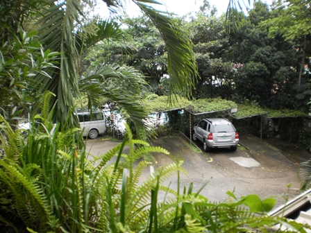 PARKING AREA AND GARDEN VIEW