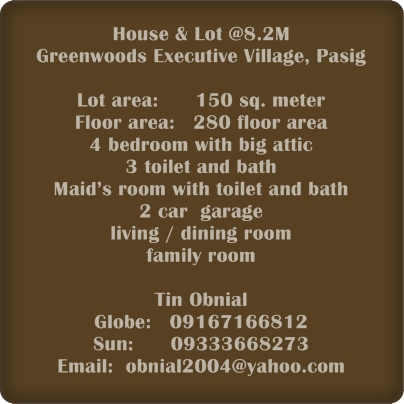 FOR SALE: House Manila Metropolitan Area > Pasig 3