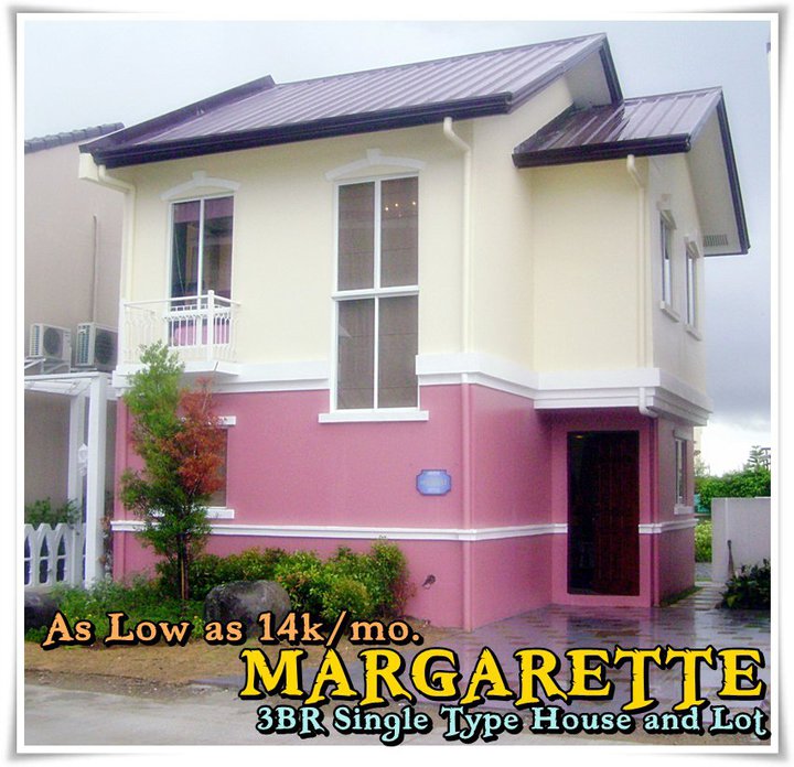 House Features  > Floor Area: 72 sq. m. > Lot Area: 100 sq. m. > Three (3) Bedrooms with Partitions > Two (2) Toilet and Bath > Living Area > Dining Area > Kitchen Area > Provision for One (1) Car Garage  House Finishes  > Pre-painted G.I. sheet roofing >