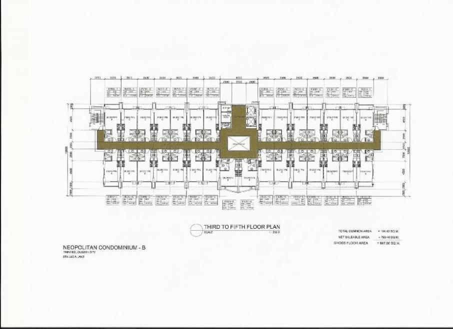 3rd to 5th Floor Plan