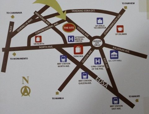 Stellar Place DMCI Visayas Avenue QC Location Map