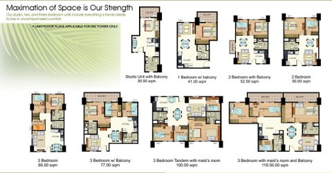 Tivoli Garden Residences DMCI Mandaluyong Unit Layouts