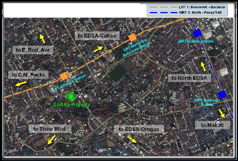 One Castilla Place DMCI Valencia Hilla New Manila QC Location Map