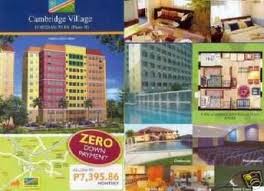 NO DOWNPAYMENT ! ! !RENT TO OWN!!!!! THE PASIG CENTRAL PARK at CAMBRIDGE VILLAGE   YOUR NEW HOME CLOSER TO THE CITY Near Eastwood City, Ortigas Center, Rockwel.. Accessible going Makati and Global City   EUROPEAN INSPIRED RESORT-STYLE/VILLAGE CONCEPT RESI