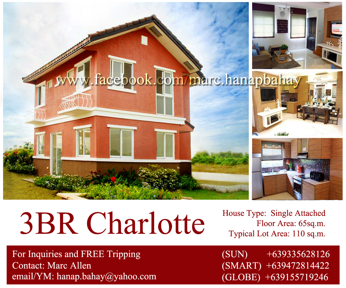 Affordable house and lot for Sale Along Daang Hari. Charlotte at Bellefort Estates