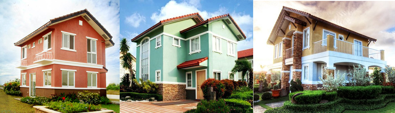 House models at Bellefort Estates. House nd Lot for sale near Alabang