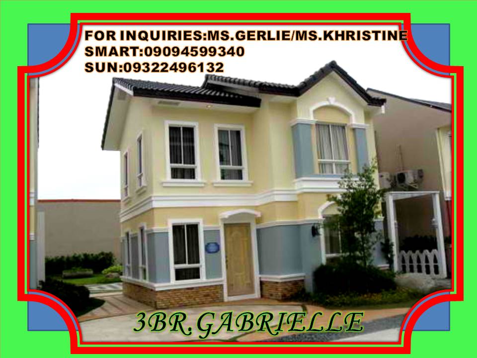 GABRIELLE 2 STOREY HOUSE,3ROOMS,2TB-NEAR MOA VIA CAVITEX