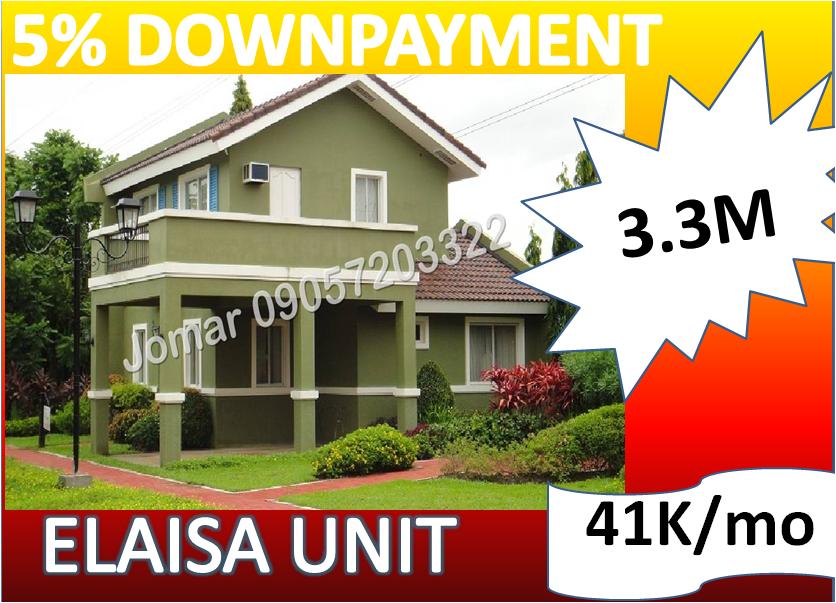 Starts as 5% DOWNPAYMENT!!! 5months to pay! or GET 15-18 % DISCOUNT FOR SPOTCASH DOWNPAYMENT CONTACT NOW TO AVAIL THIS PROMO! FREE TRIPPING AND ASSISTANCE Contact: JOMAR 0905-7203322