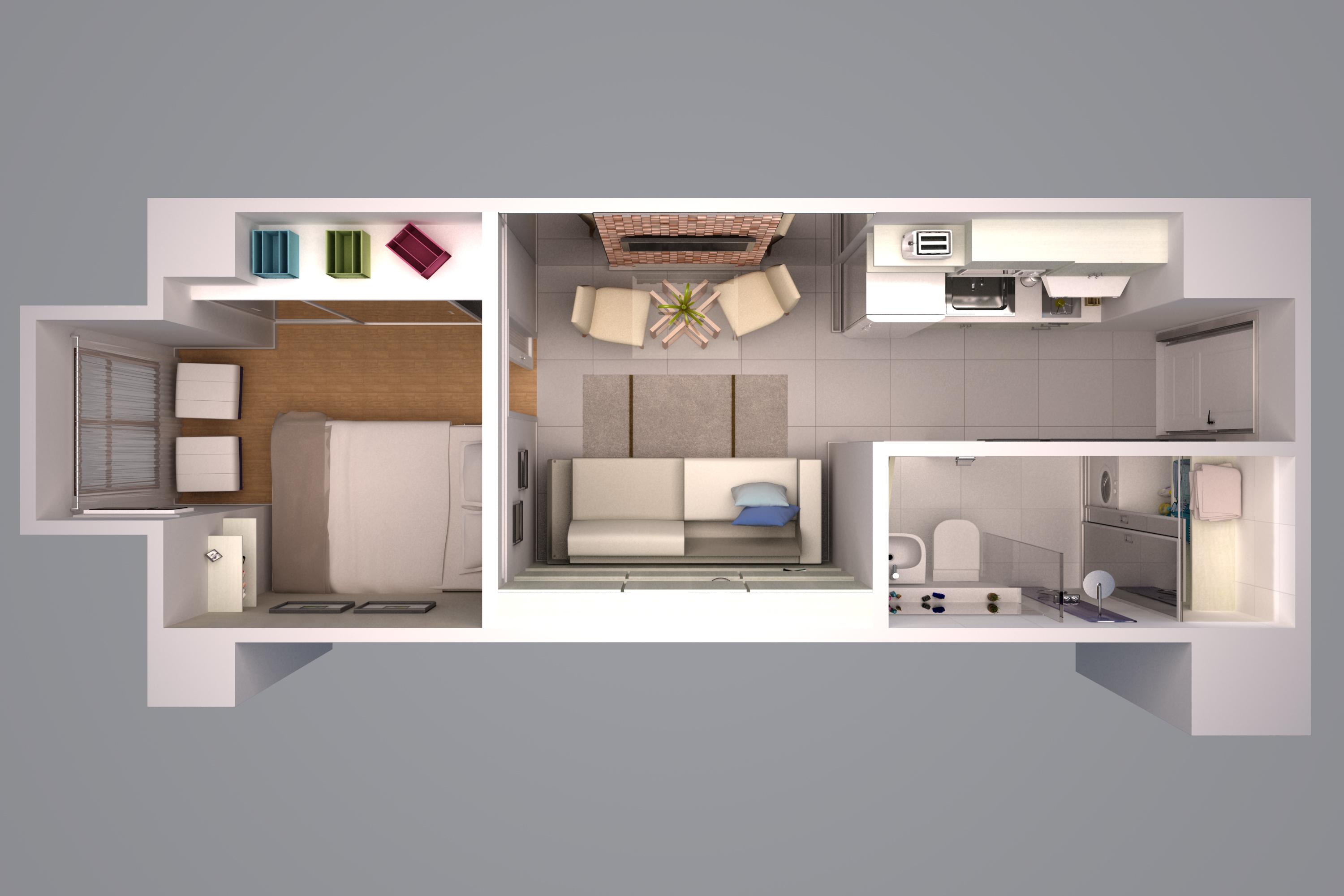 1 bedroom layout