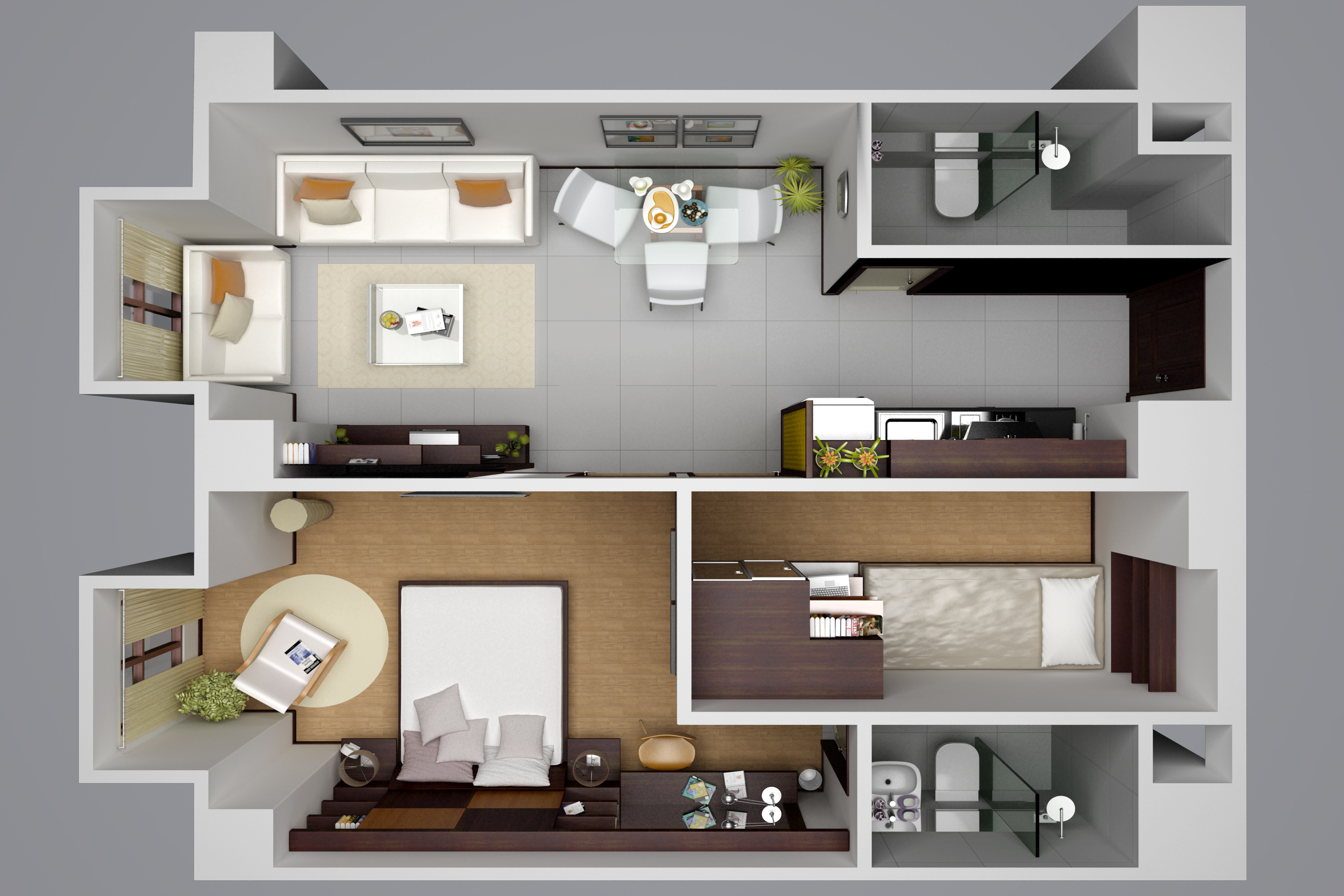 combined units layout