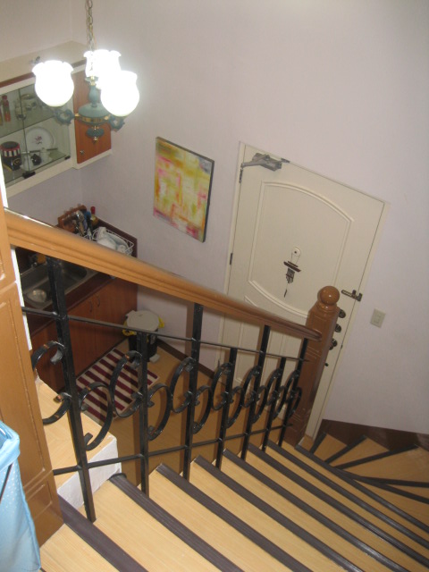 View from the  top of the  stairs