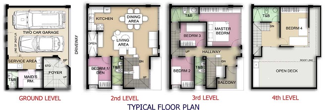 Proj. 6 Townhouse floorplan