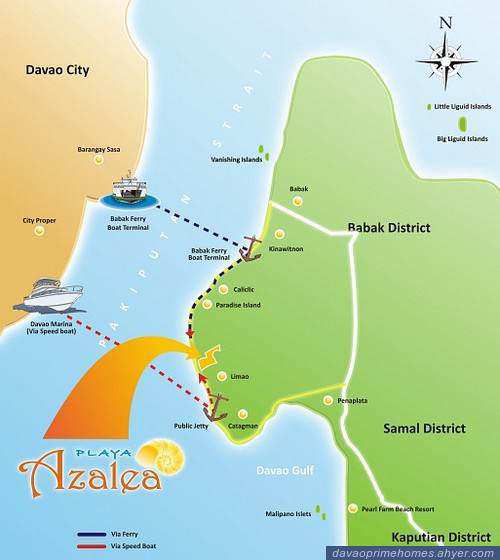 Playa Azalea-Location Map