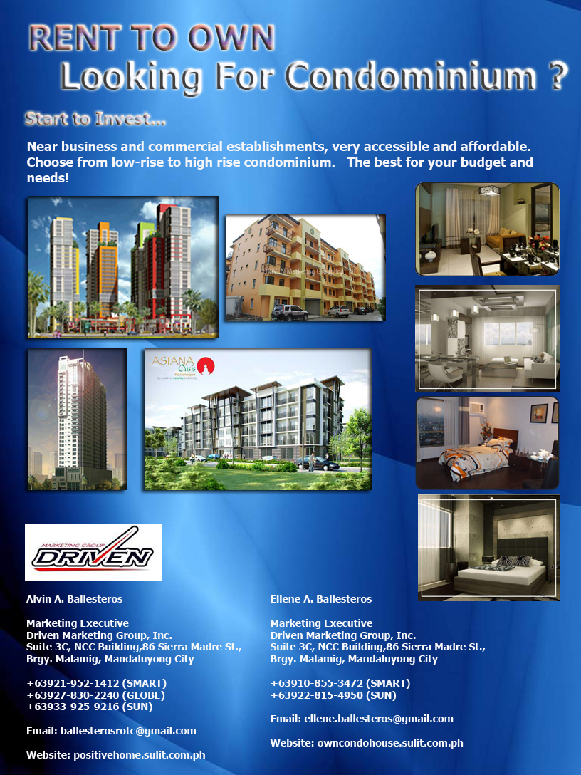  Rent to own Condominium