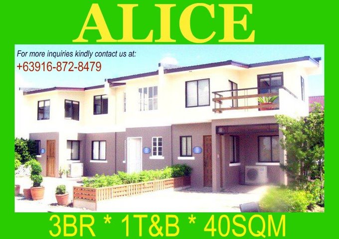 RENT TO OWN ALICE HOME 3BR near MOA 7K mo. contact me @ 0916-8728479