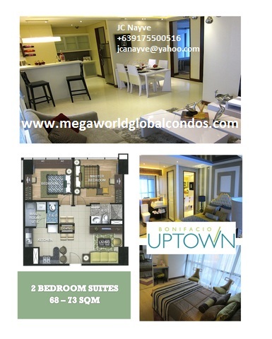 One Uptown Residence, Global City. Fully furnished condo units for sale! No downpayment! 15k/month