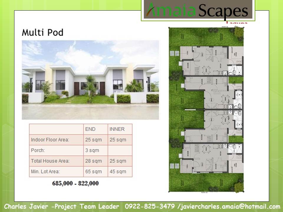 Multipod FA- 25 sqm  LA- 45sqm