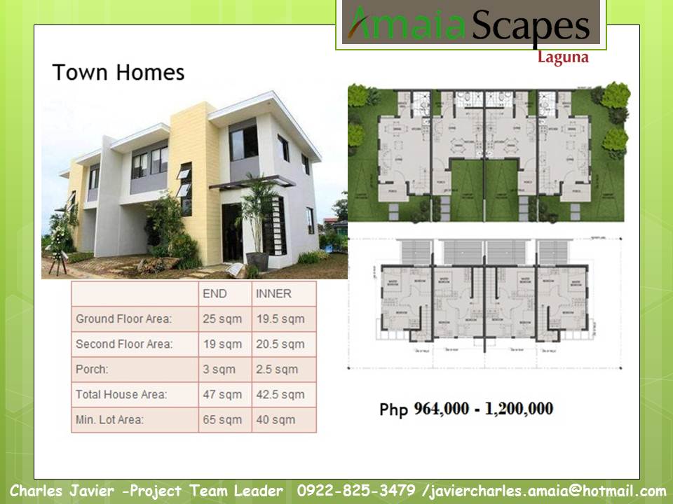 Townhomes FA- 42.5sqm LA-40sqm