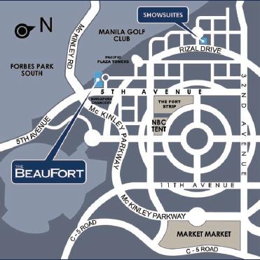 The Beaufort location in the Global City, Fort Bonifacio