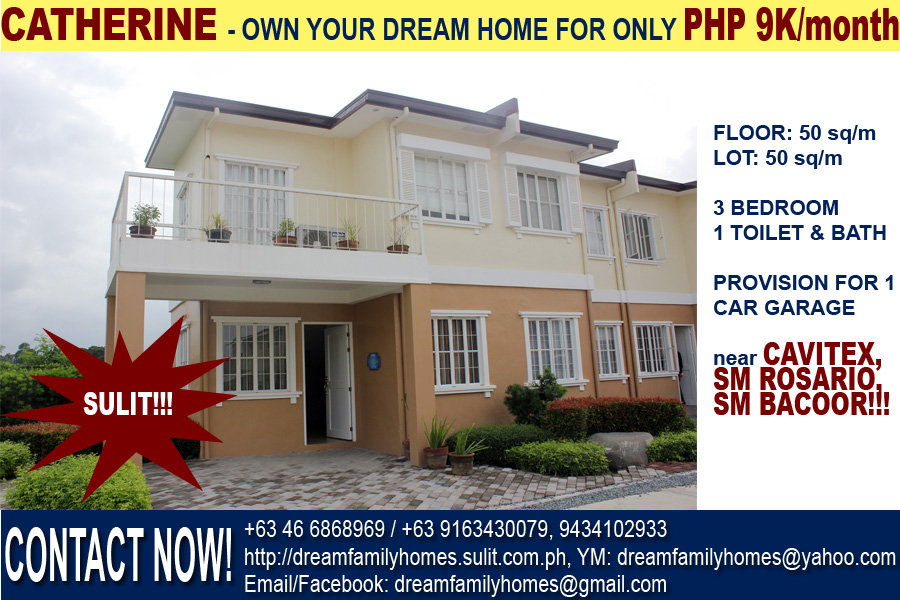 Catherine House near CAVITEX with 3 Bedrooms & 1 Toilet