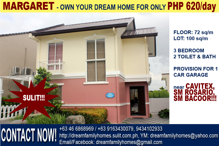 MARGARET - Own your Dream House Now near Manila thru CAVITEX RD