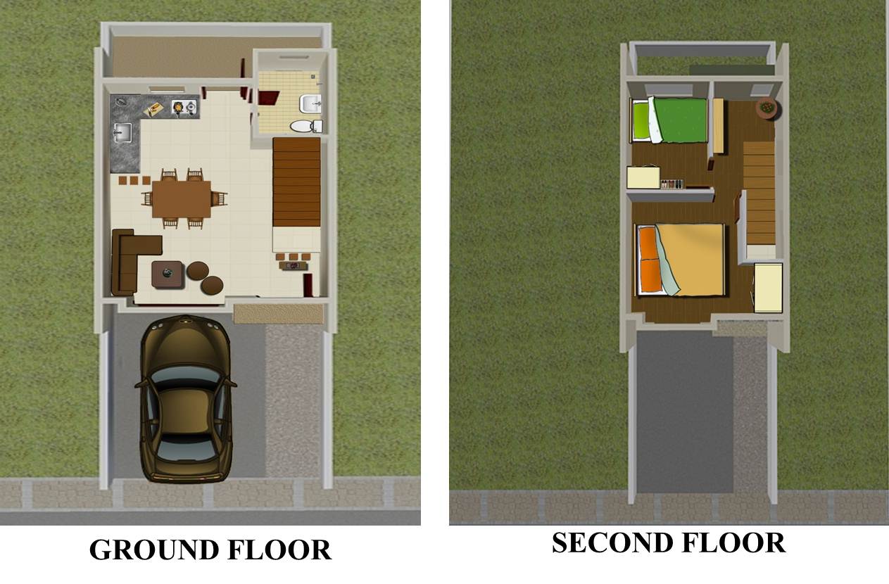 floor plan of townhouse