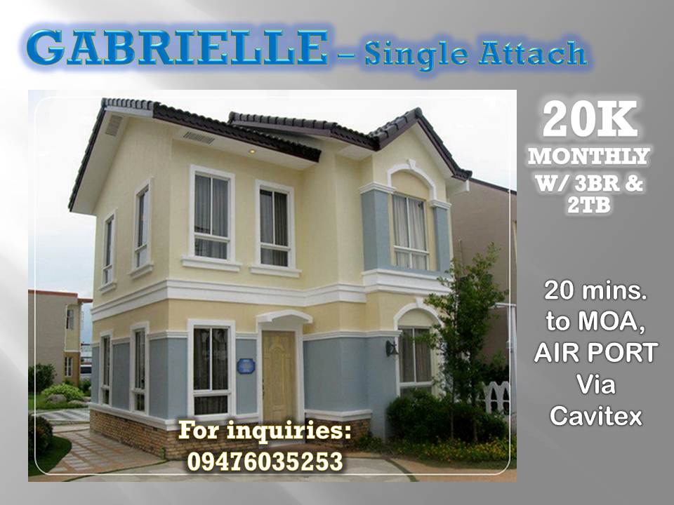 Gabrielle - Single Attach - 20K Monthly Near Manila